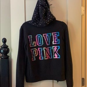 “Pink” Black Hoodie